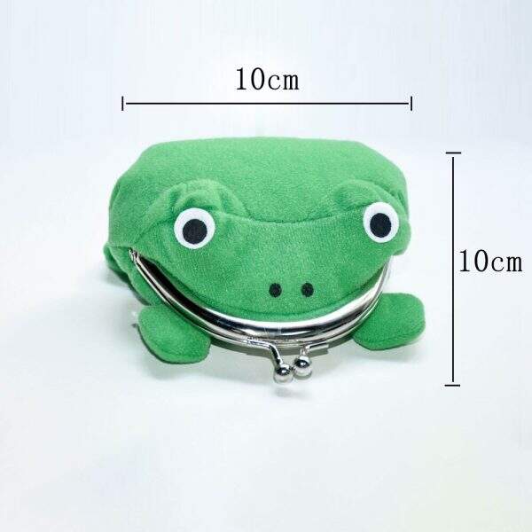 Anime Coin Purse Green Frog Bag Funny Cute Little Stuff Money Bags Cartoon Gift 2