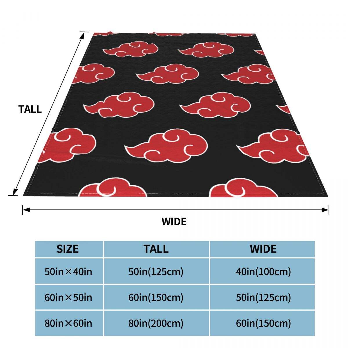Japan Anime Akatsuki Clouds Blankets Flannel Winter Konoha Neji Breathable Soft Throw Blanket for Sofa Office Quilt Bedspreads 6