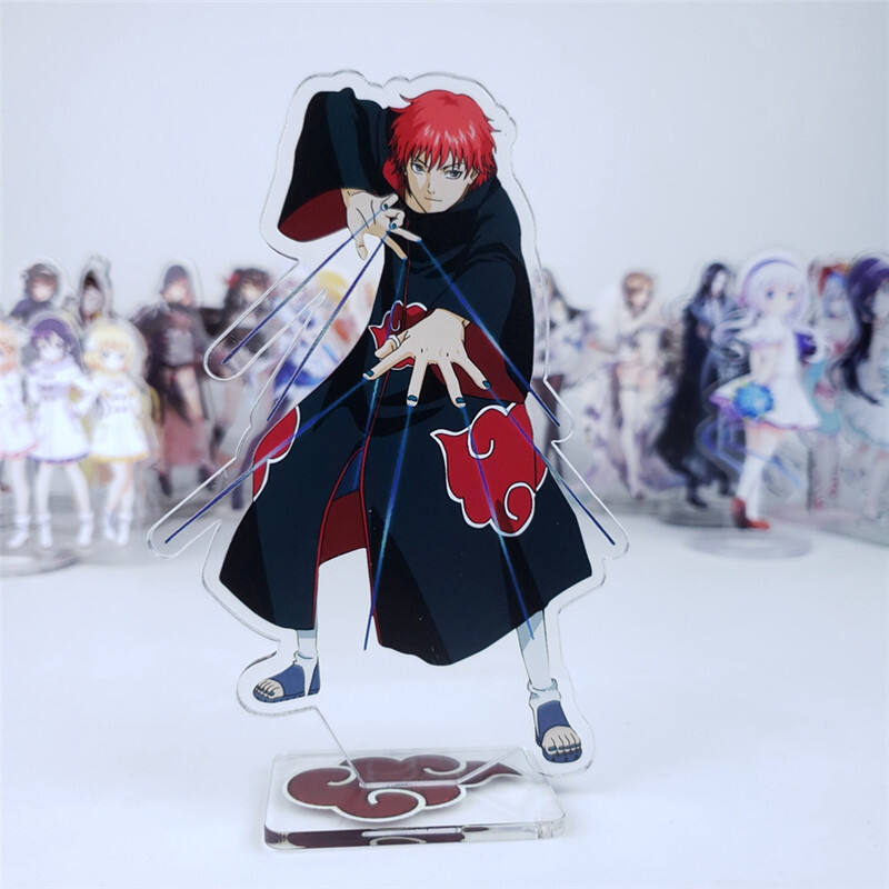 Akatsuki action figura Anime Pain Konan Zetsu Itachi Kisame Sasori Deidara acrylic dolls figure toy 15cm 4