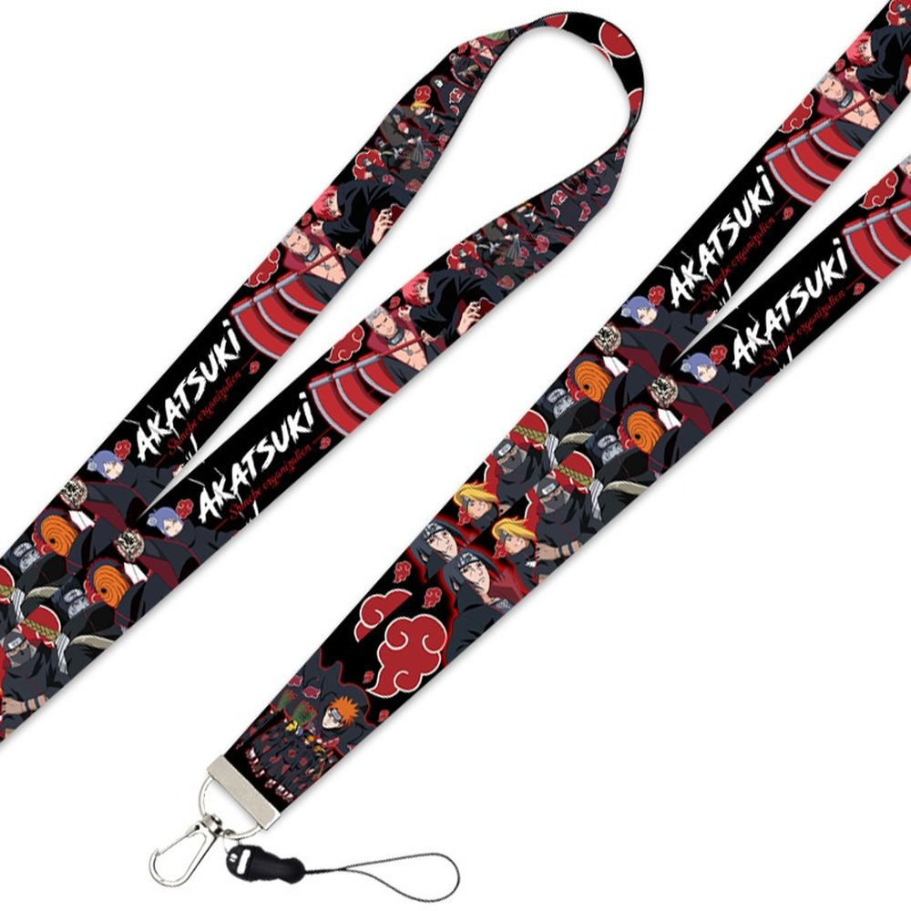 Akatsuki Keychain Narutos Anime Trinkets Accessories Key Chain Phone Charm Id Card Bag Backpack Lanyard Women Jewelry Men Gift 5