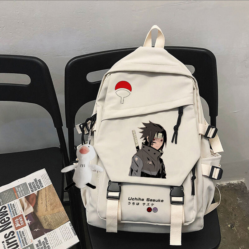 Anime Backpack Uzumaki Uchiha Sasuke Ltachi Hatake Kakash Akatsuki Student School Shoulder Bag Teentage Laptop Travel Rucksack 2