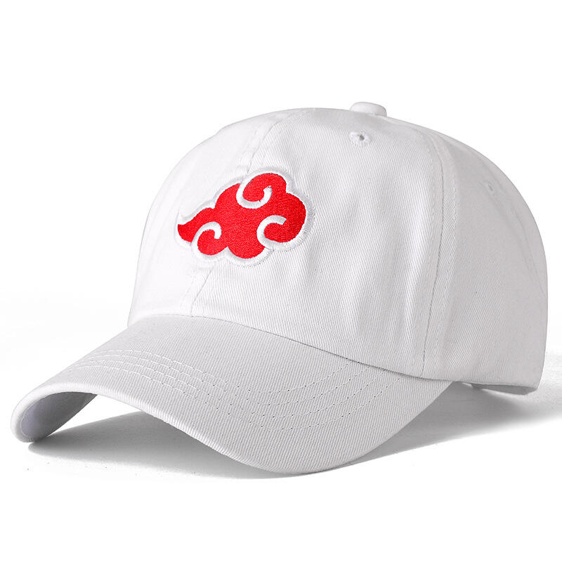 Akatsuki Hat NARUTO Cotton Cap Japanese Akatsuki Logo Anime Dad Hat Uchiha Family Logo Embroidery Baseball Caps Black Snapback Hat 3