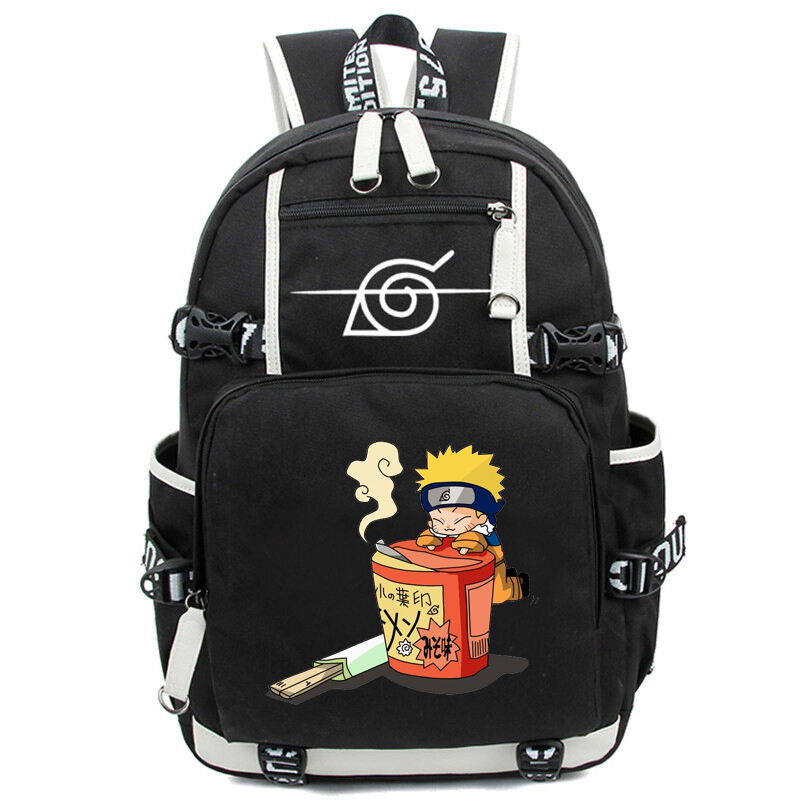 Anime Cosplay Backpack Akatsuki Sharingan Student School Shoulder Bag Teentage Travel Rucksack 3